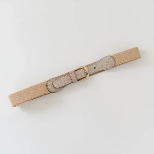Elastikbælte - Beige Glimmer
